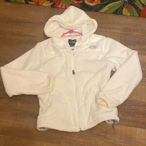 The North Face Ivory Hooded Fleece Jacket women’s MEDIUM